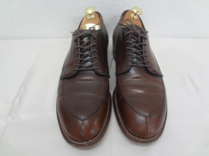 【博多店】革靴　紳士　すり傷　染直し修理。