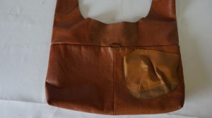【ワッフリッシュワッフル】ハンドメイド　バッグ　ポケットの破れ　再縫製しました！
