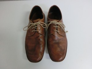 革靴のシミを染め直しで修理・補修