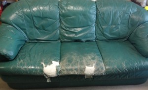 ●	ソファーや椅子の塗装修理と部分張替え。
