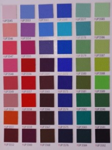 革製品の修理　色を変える時のサンプル帳